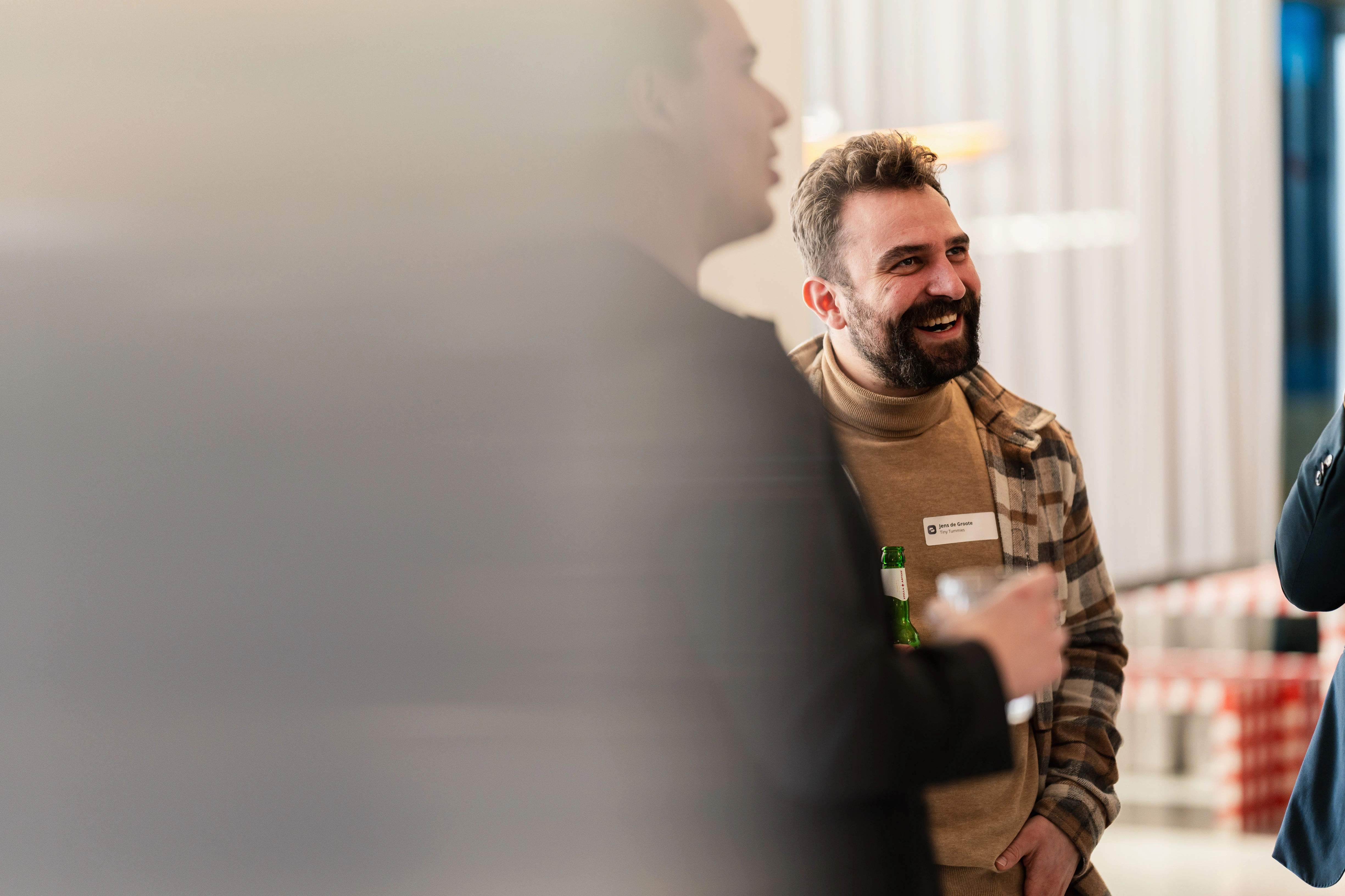 Sales team at event